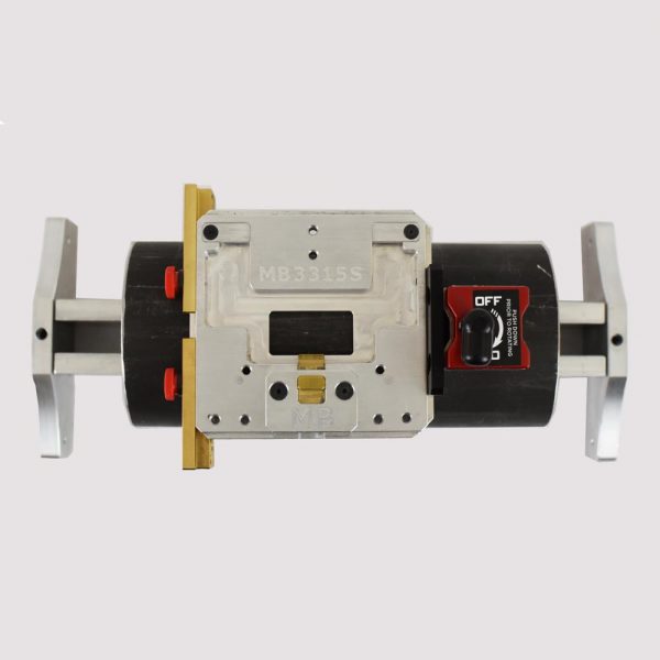 MB3315S / PM1533 QUICK CHANGE ADJUSTABLE BASE PLATE W/ 2 PCS OF BRASS V-JAWS (MBADLC2) & 1 PC MBMAG150 for Round Parts (3.0″ min -> 6.0″ Max Diameter) - Image 2