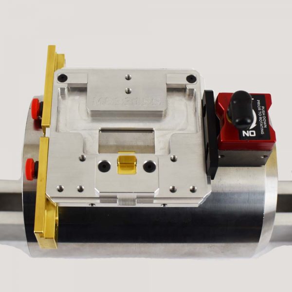 MB3315S / PM1533 QUICK CHANGE ADJUSTABLE BASE PLATE W/ 2 PCS OF BRASS V-JAWS (MBADLC3) & 1 PC MBMAG150 for Round Parts (5.0″ min -> 7.5″ Max Diameter) - Image 2